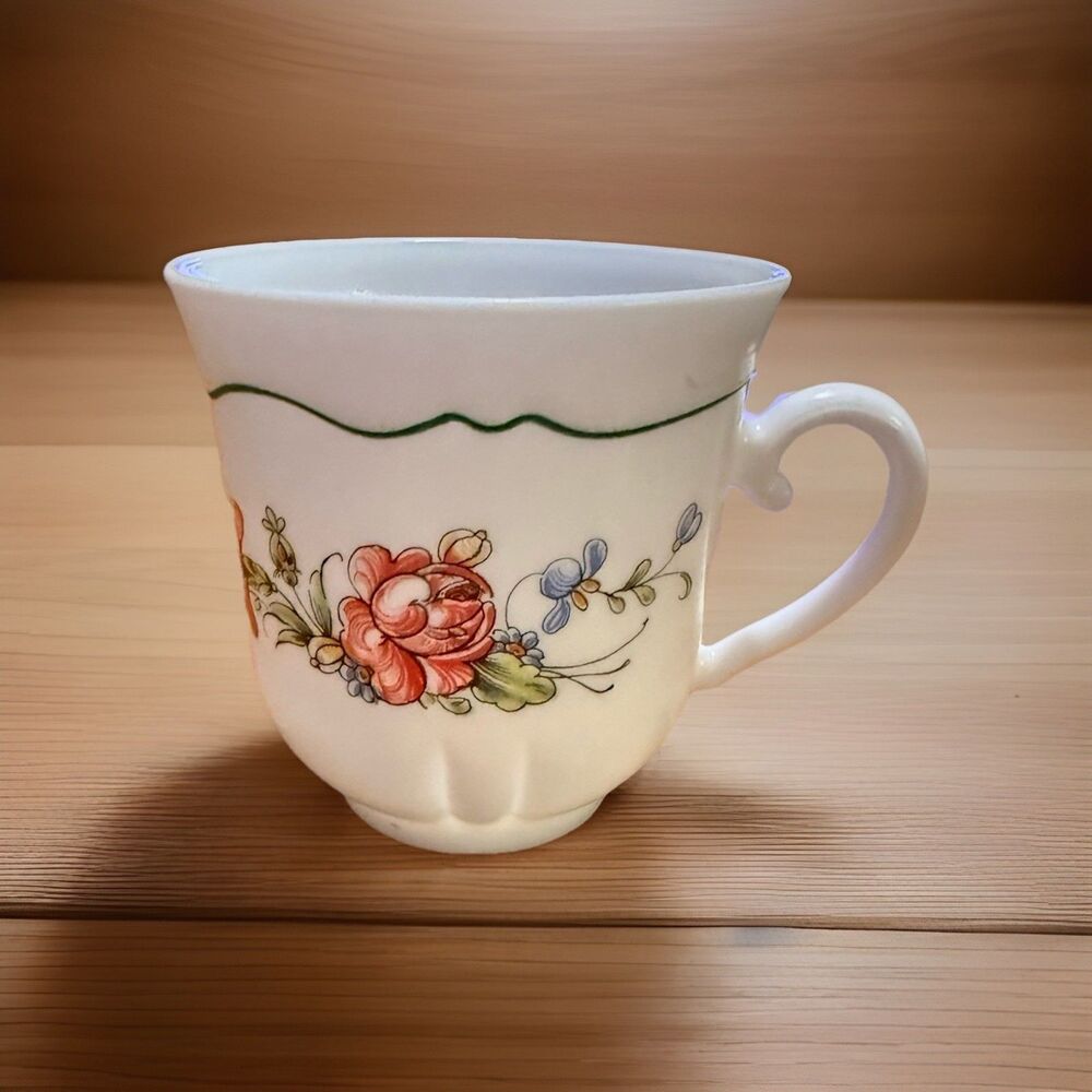 Vintage Arcopal Provincial Floral Replacement Cup | France | Milk Glass